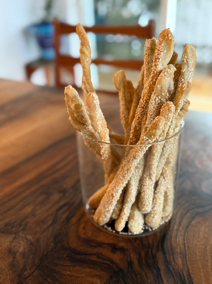 Crunchy Sourdough Breadsticks (grissini)