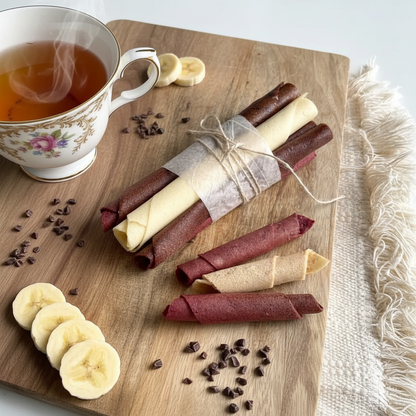 Banana Choc Roll Up Close-up