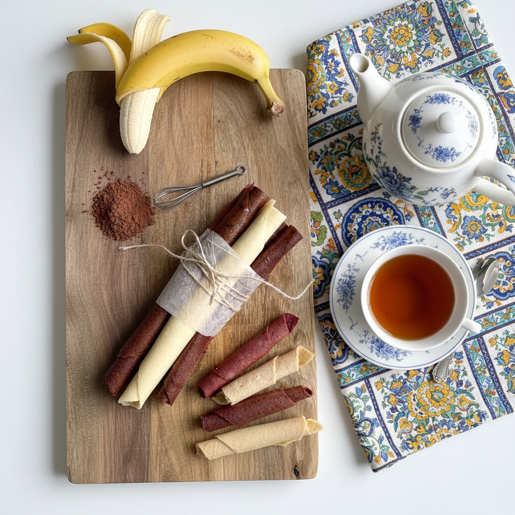 Banana Choc Roll Up - Parchment Wrapped